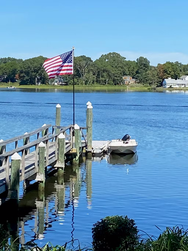 TelePatriot Anodized Aluminum Flagpole Top Mount - Porch Dock Patio